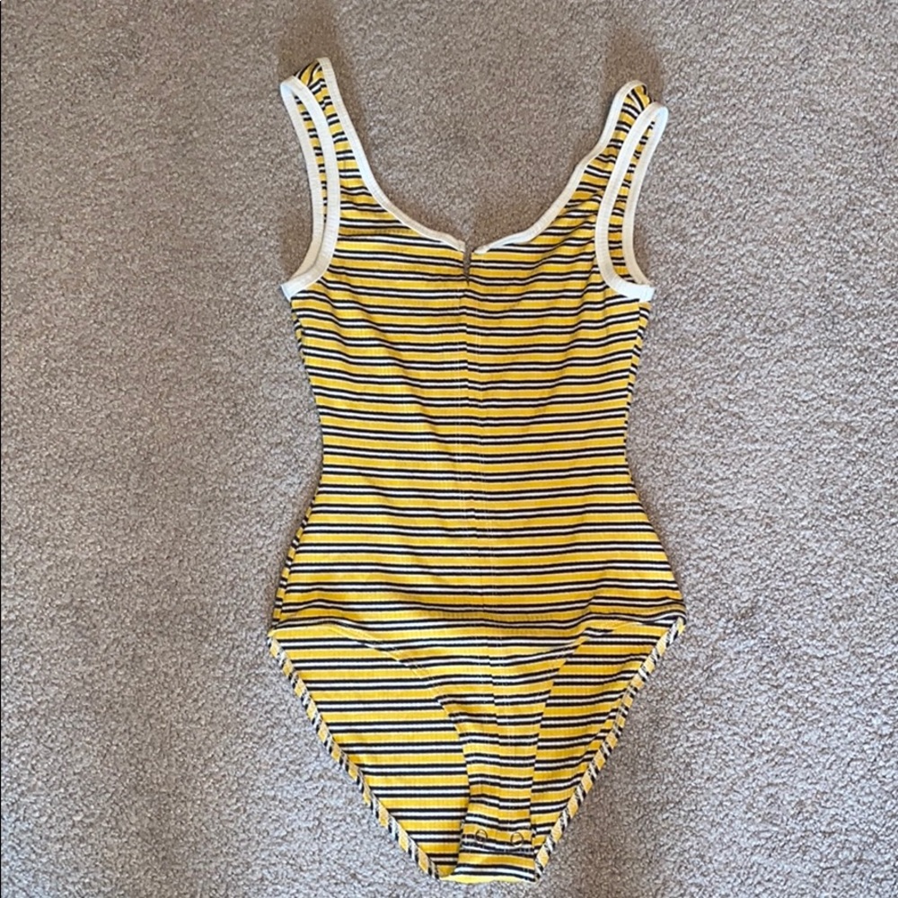 striped body suit LAST CHANCE